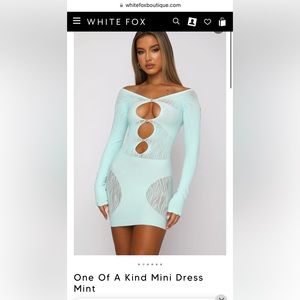 White Fox Boutique one of a kind dress mint